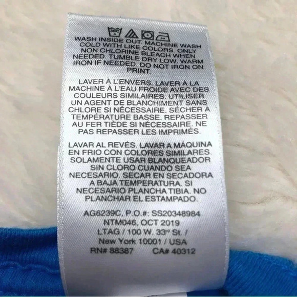 Adidas T-Shirt Blue  Size 3T - Picture 6 of 16